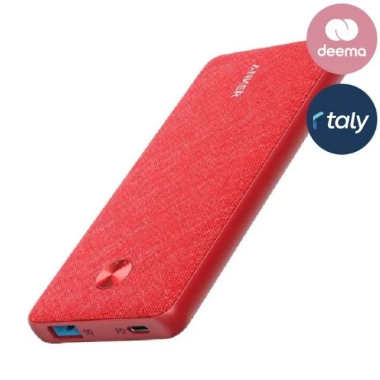 Anker PowerCore Metro 20000mAh Power Bank - Red Fabric